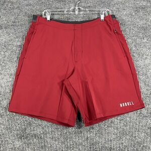 NoBull Shorts Mens Size XL Red Performance CrossFit Gym Workout Drawstrings